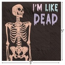 Multicolor Pastel Halloween Beverage Paper Napkins (5" X 5") 40 Count - Premium Quality & Absorbent Napkins, Perfect for Halloween Parties & Themed Ev