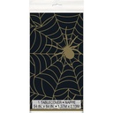 Tablecloth Spider 137 X 213 Cm PVC Black/gold