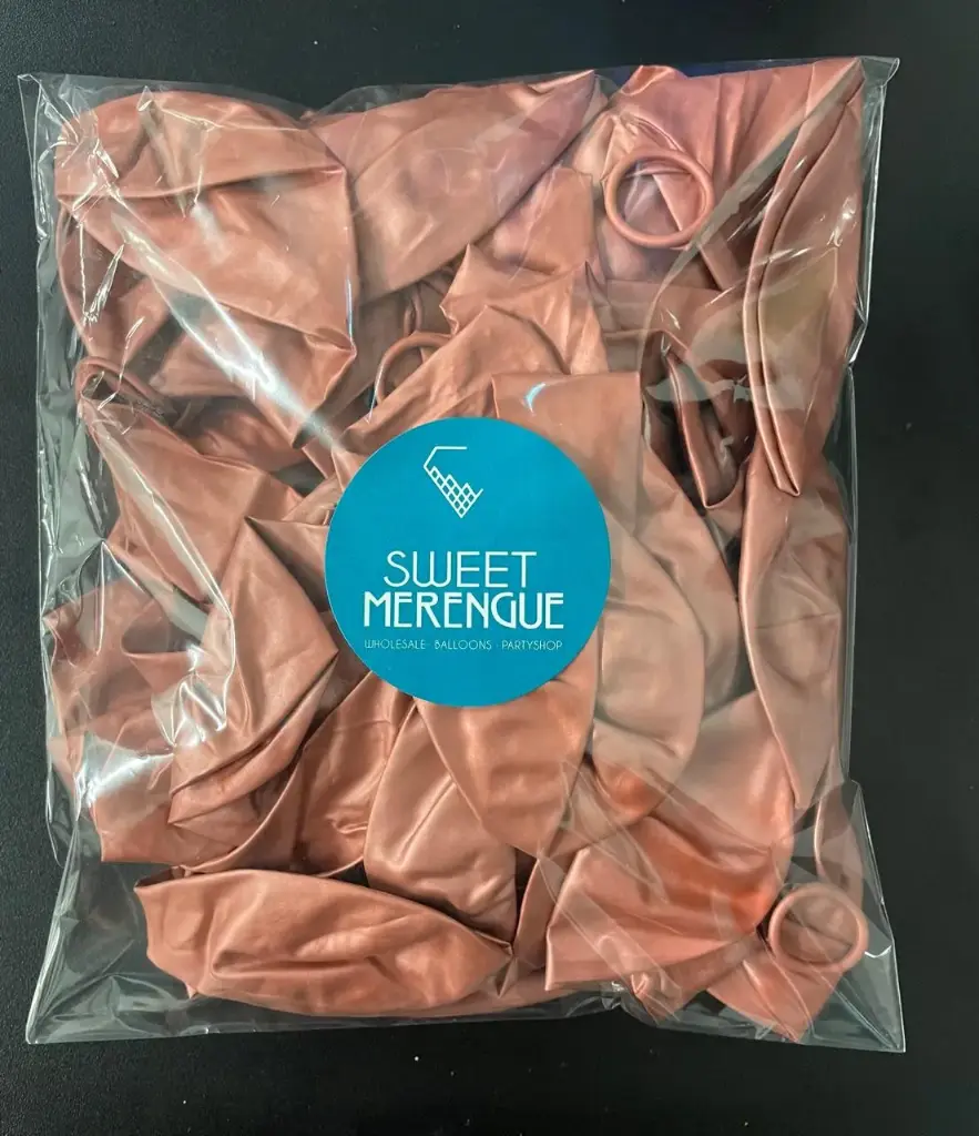 12" SWEET MERENGUE CROMADO ROSE GOLD C/50PZ