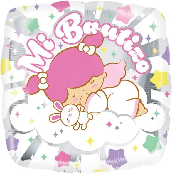 IMP9 CUADRADO MI BAUTIZO ANGELITA CON CONEJO