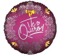 IMP9 CIRCULO TE QUIERO ROSA SATIN 