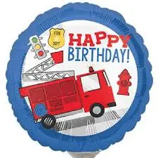 IMP9 CIRCULO HAPPY BIRTHDAY CAMION DE BOMBEROS