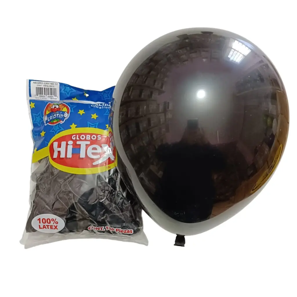 12" HI-TEX NEGRO C/100PZS