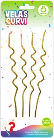 VELA CURVY DORADO