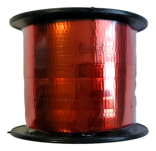 CARRETE RULIN METALIZADO ROJO NO.1.5 MM C/200 M