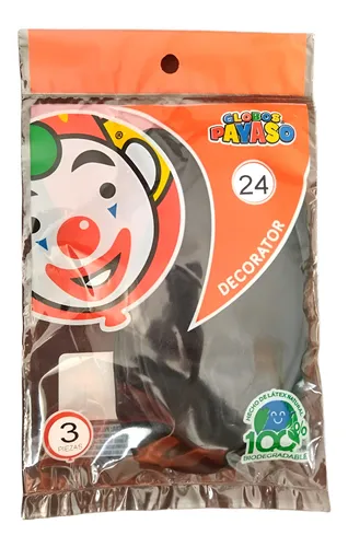 24" PAYASO NEGRO C/3PZS 