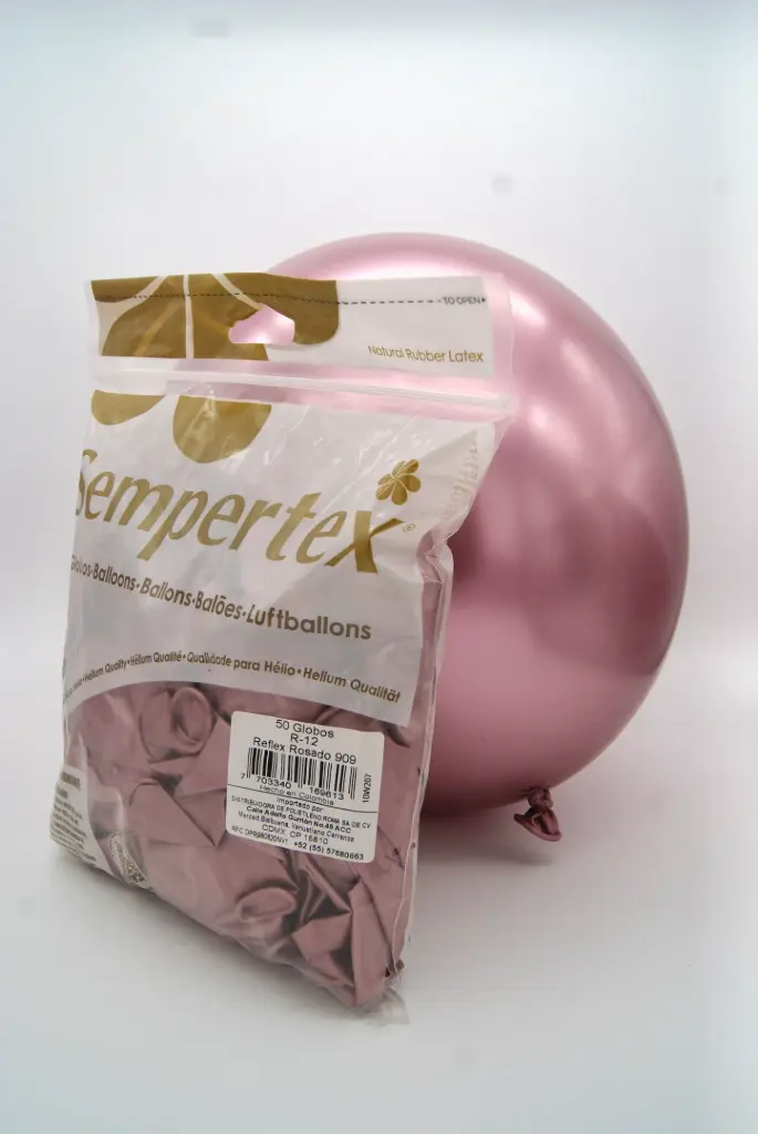12" SEMPERTEX REFLEX ROSADO C/50PZS