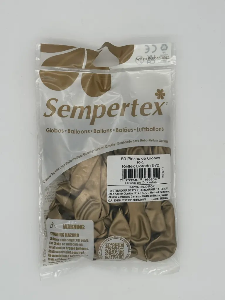 5" SEMPERTEX REFLEX DORADO C/50PZS 