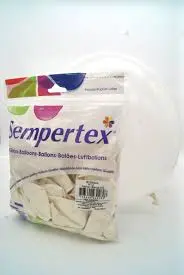 12" SEMPERTEX FASHION BLANCO C/50PZS