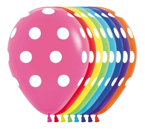 12" SEMPERTEX FASHION SURTIDO INFINITY POLKA DOTS C/50PZS