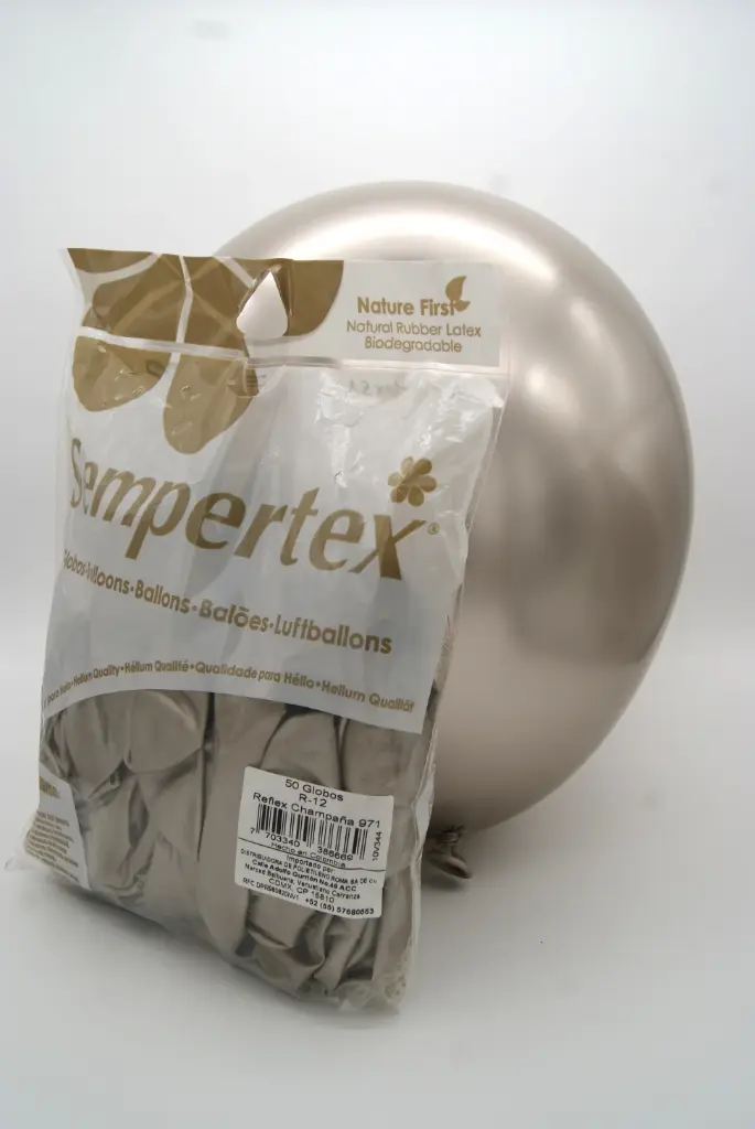 12" SEMPERTEX REFLEX CHAMPAÑA C/50 PZS 