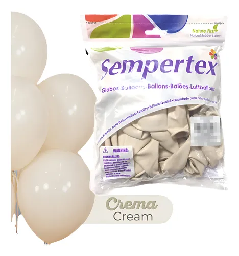 18" SEMPERTEX PASTEL DUSK CREMA C/25 PZS