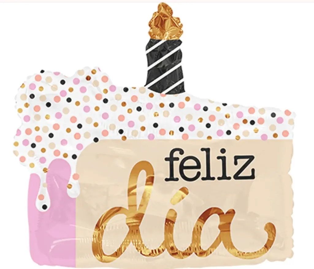 JUNIOR SH REBANADA DE PASTEL FELIZ CUMPLEAÑOS