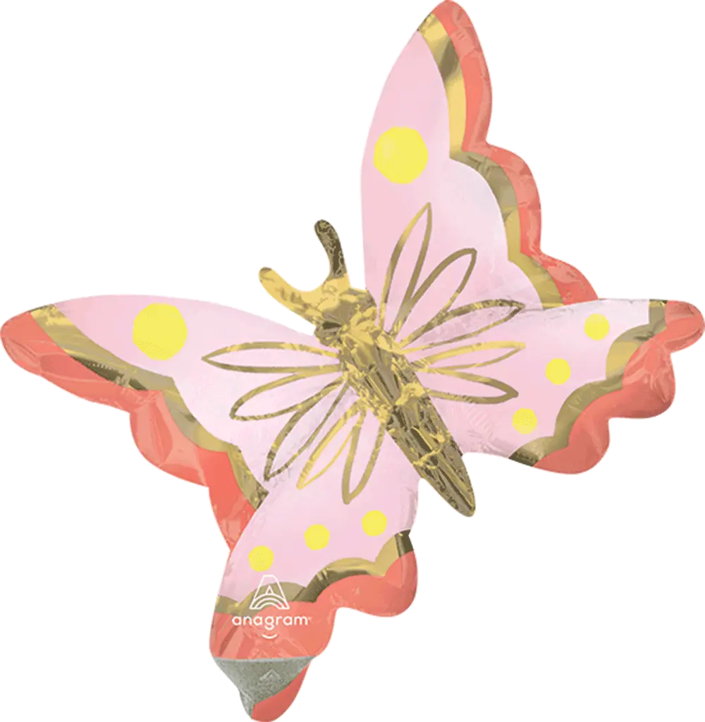 MINI SHAPE MARIPOSA ROSA