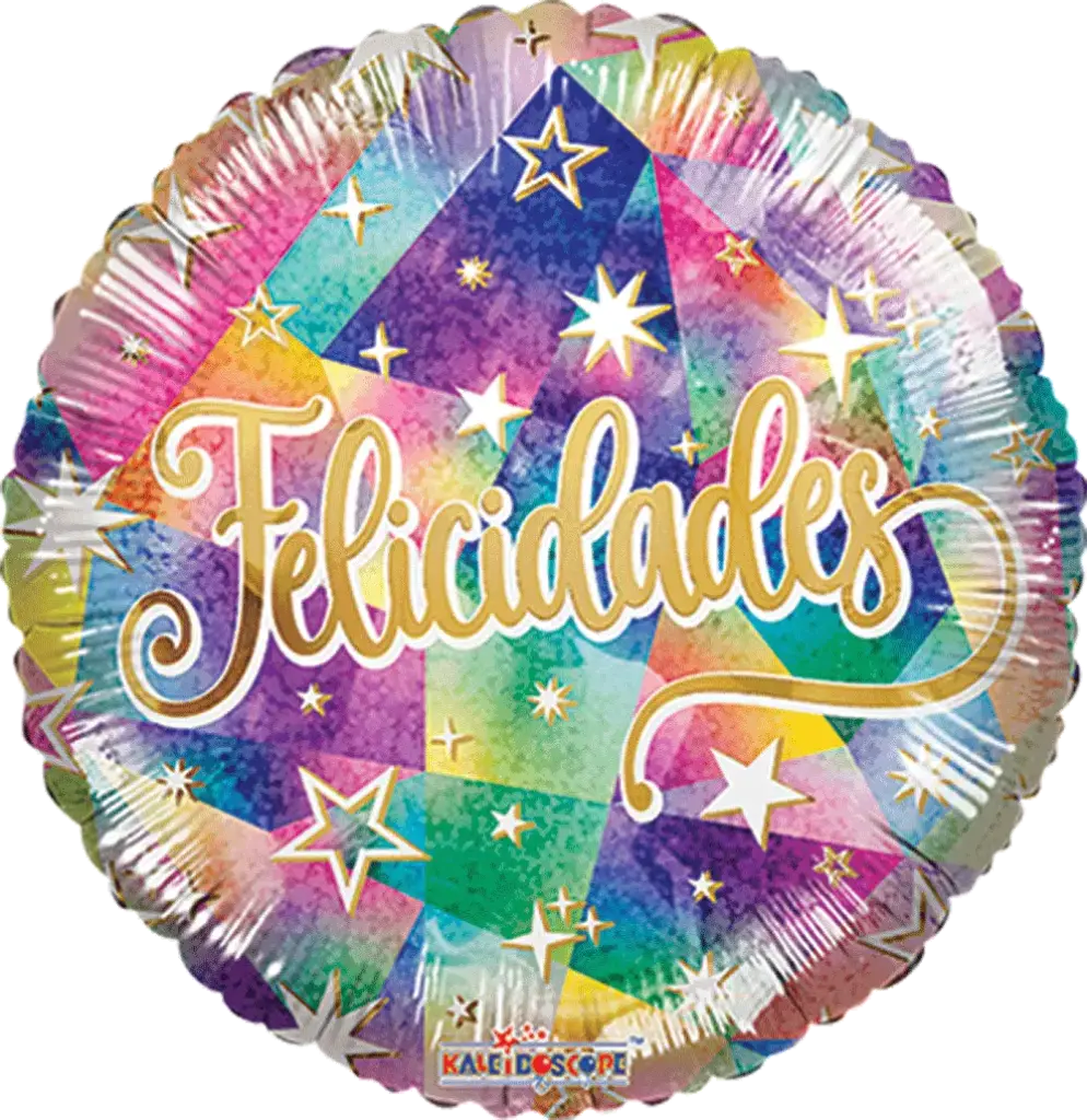 IMP18" FELICIDADES DESTELLOS HOLOGRAFICO