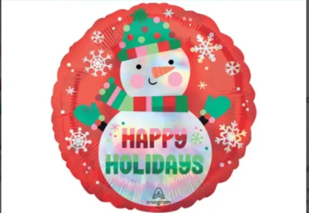 IMP9" SHIMMERING SNOWMAN 