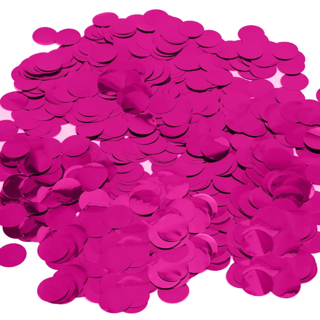CONFETTI METALICO CIRCULAR MAGENTA