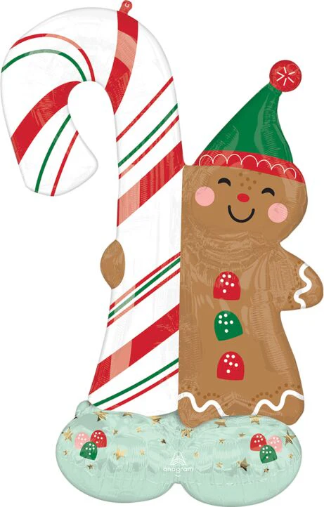 AIRLOONZ MERRY CHRISTMINTS GINGERBREAD MAN