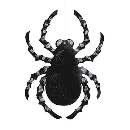 HANGING GLITTER SPIDER 35cm