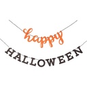 BANNER ORANGE AND BLACK HAPPY HALLOWEEN