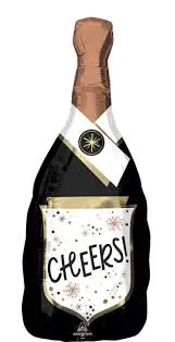 SUPER SHAPE CHEERS CONFETTI BUBBLY BOTTLE