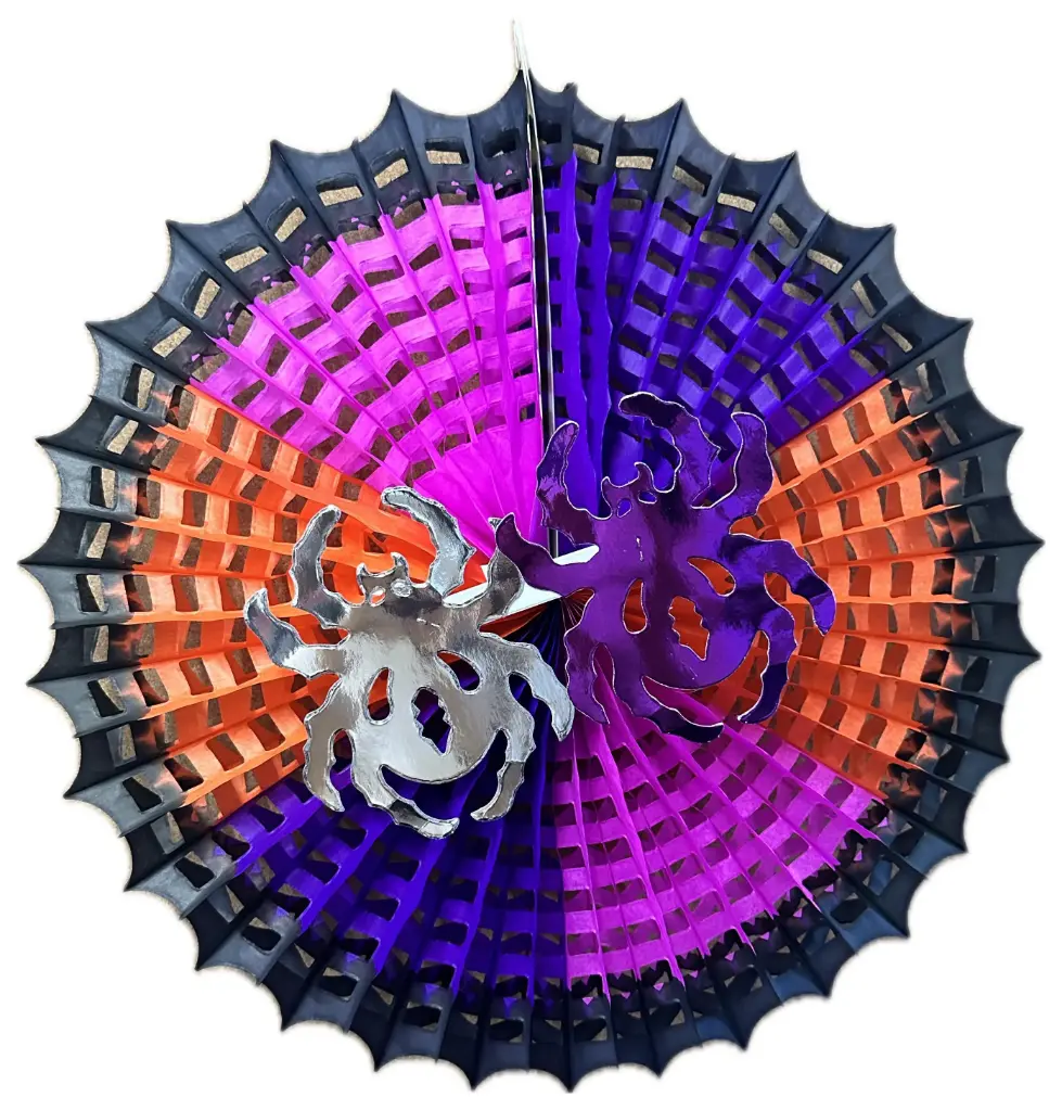 DECORACIÓN TELARAÑA TRICOLOR #3