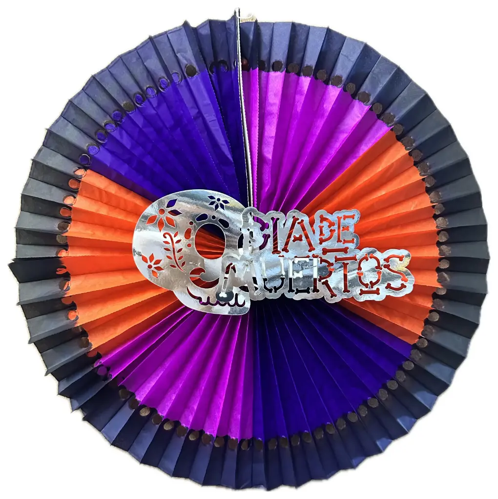 CORONA TRICOLOR DIA DE MUERTOS