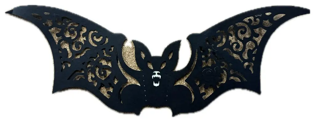 DECORACIÓN MURCIELAGO NEGRO