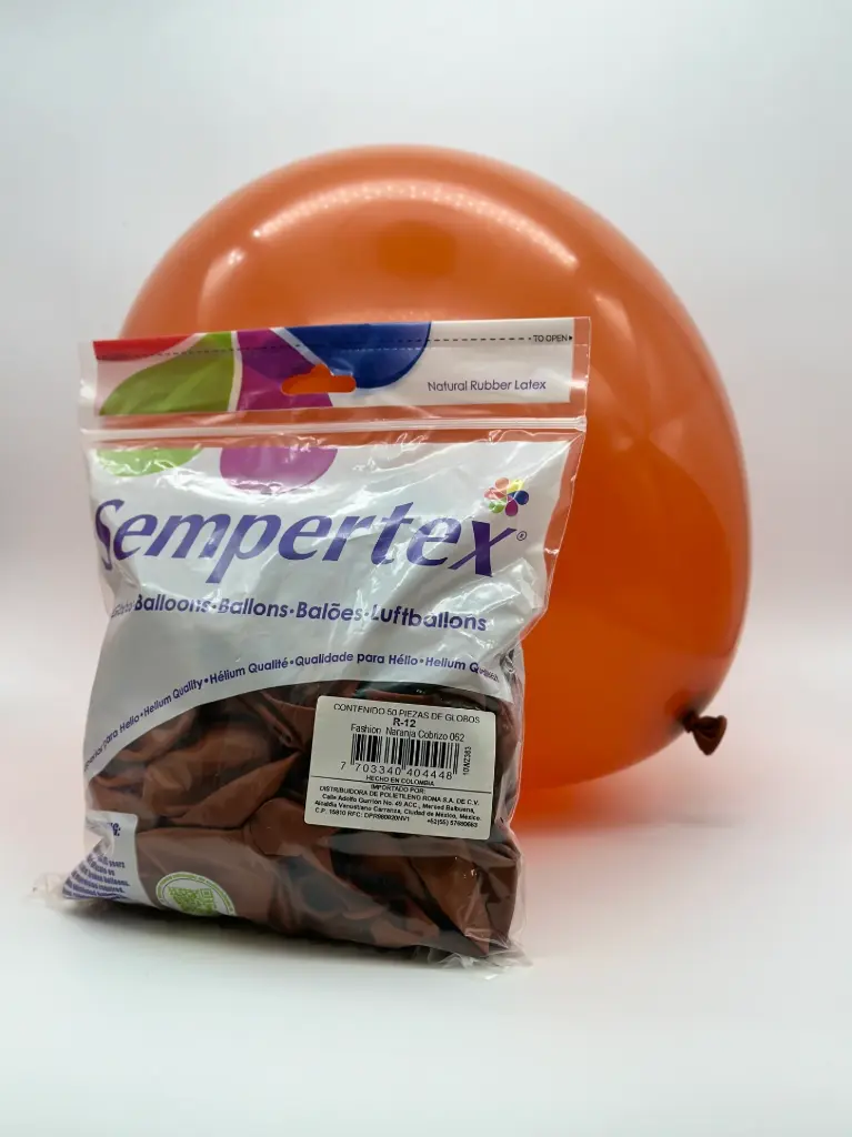 12" SEMPERTEX FASHION NARANJA COBRIZO C/50PZS