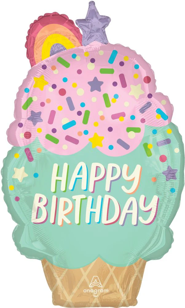 SUPER SHAPE ICE CREAM PARTY BIRTHDAY 