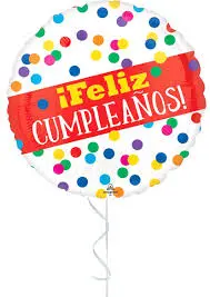 IMP18" FELIZ CUMPLEAÑOS PRIMARY DOTS
