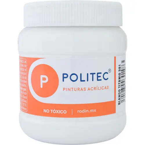 PINTURA POLITEC BLANCO TITANIO 250ML