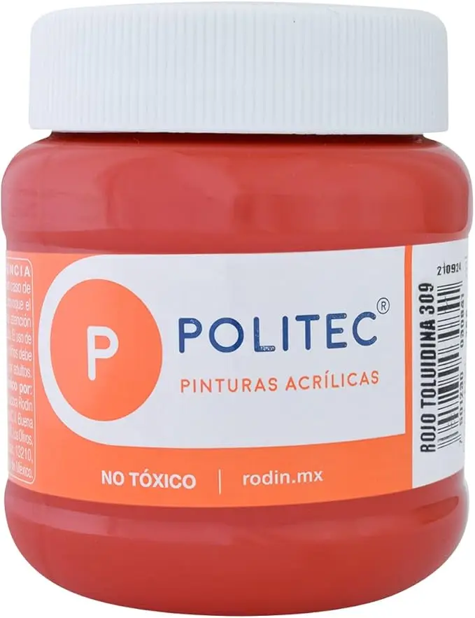 PINTURA POLITEC ROJO TOLUIDINA 250ML