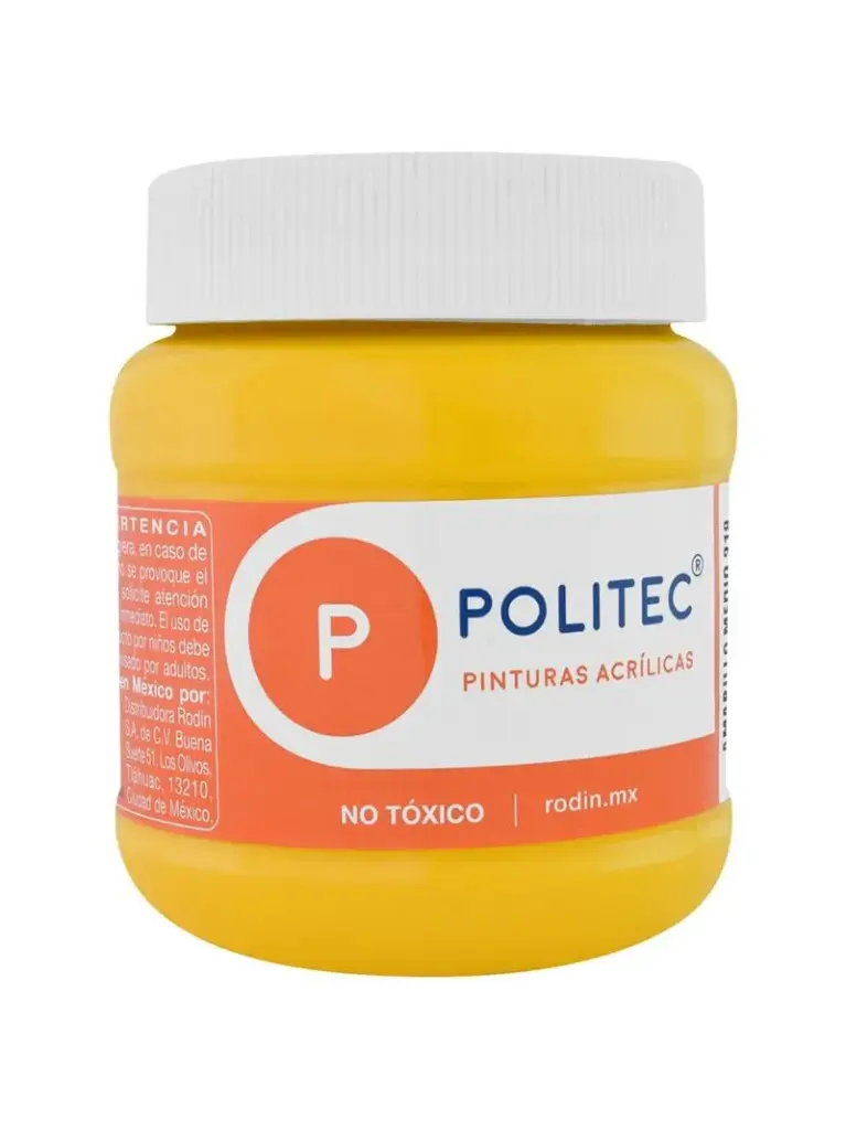 PINTURA POLITEC AMARILLO MEDIO 250ML