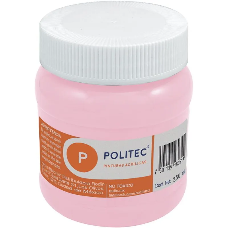 PINTURA POLITEC ROSA PASTEL 250ML