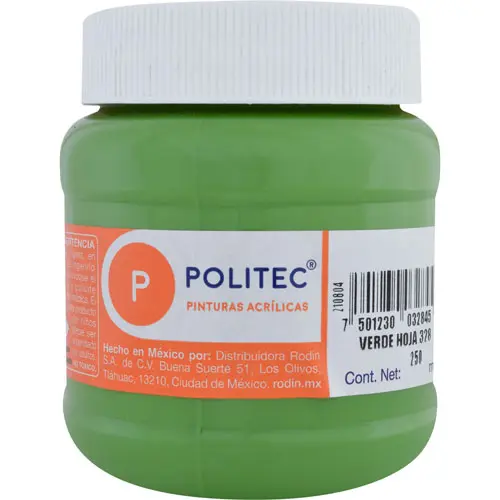 PINTURA POLITEC VERDE HOJA 250ML