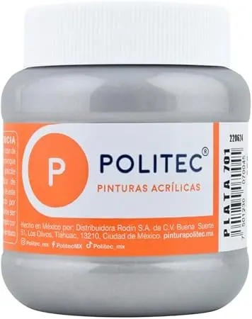 PINTURA POLITEC PLATA 250ML