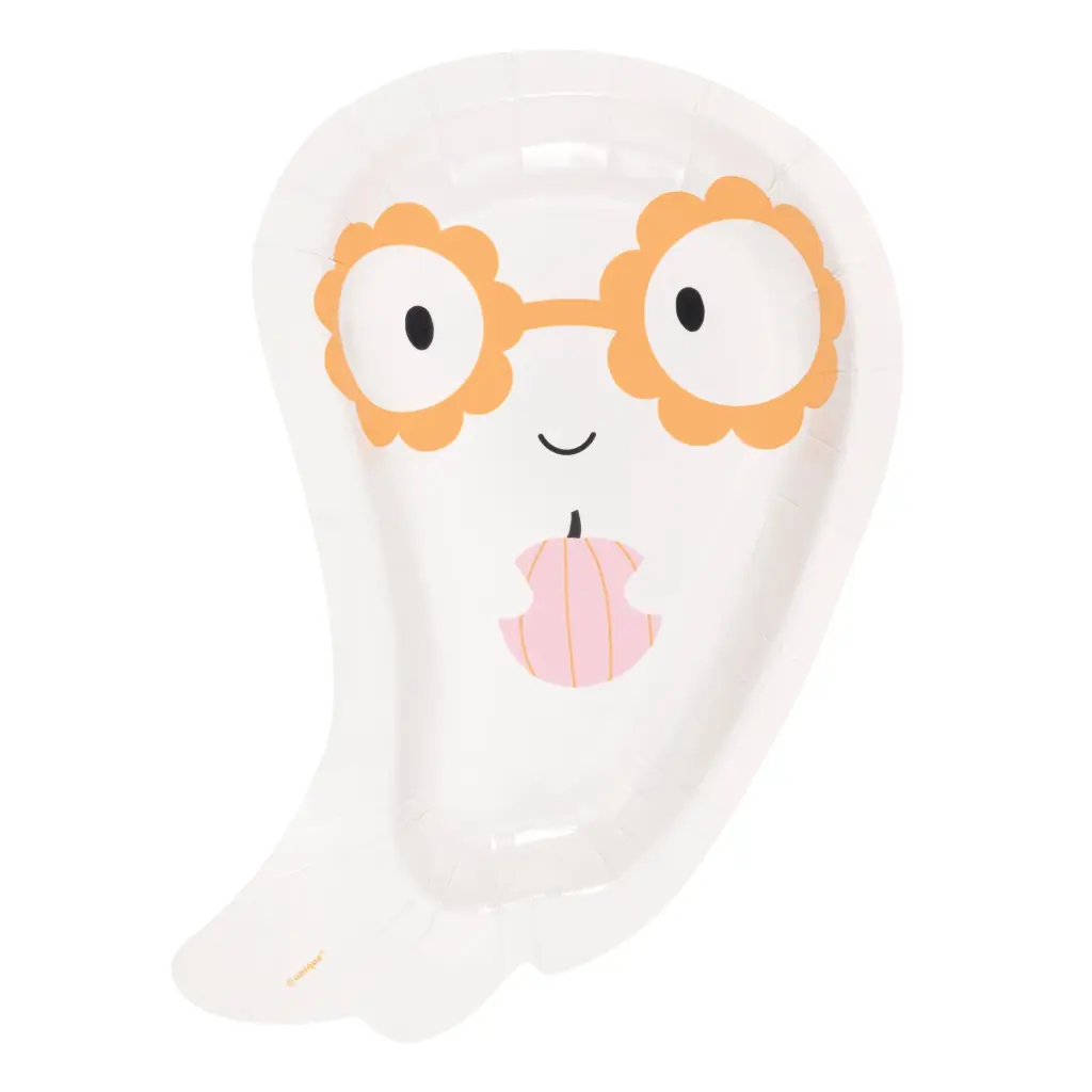 9" GHOST SHAPED PLATES 8PZS