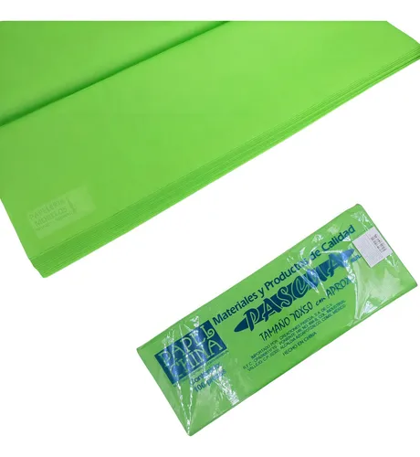 MARSOL PAPEL CHINA VERDE LIMON C/100PZS