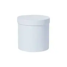 CAJA DE REGALO CILINDRO BLANCO MEDIANA