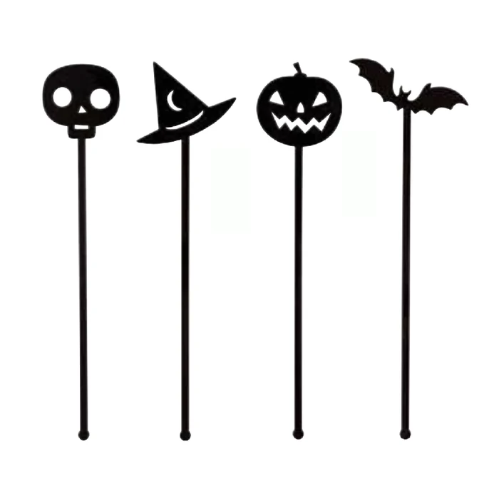 PLASTIC COCTAIL STIRRERS HALLOWEEN