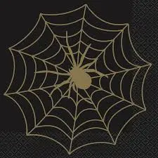 SPIDE WEB LUNCHEON NAPKINS 16CT
