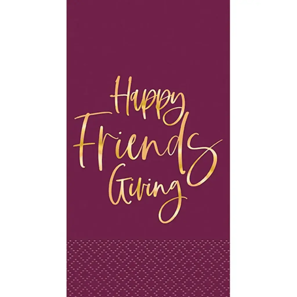 FOIL HAPPY FRIENDSGIVING GUEST NAPKINS 16CT.