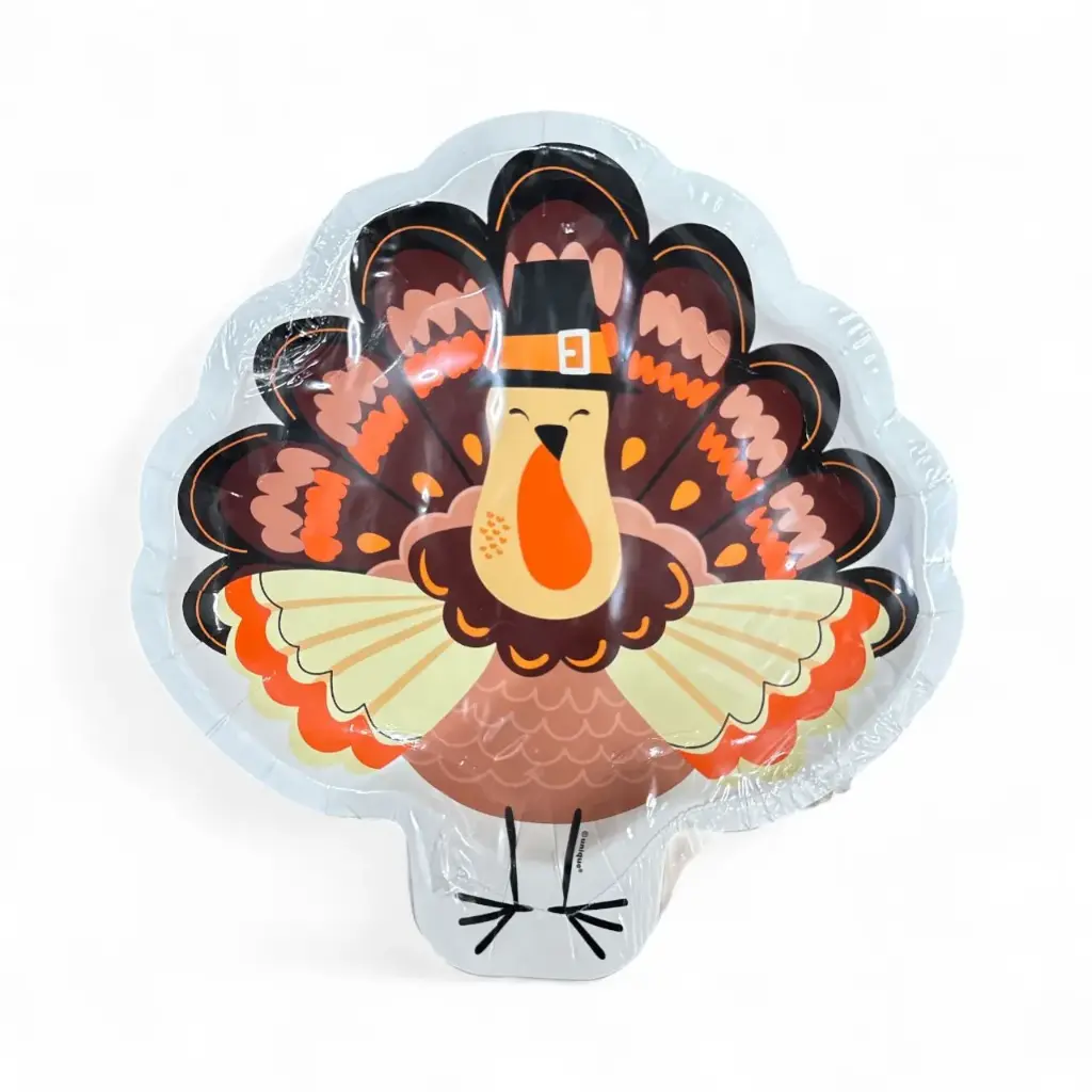 9" PLATES TURKEY DAY 8CT