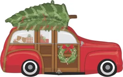 SUPER SHAPE WOODY WAGON WITH TREE