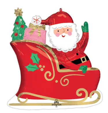 MINI SHAPE STARRY NIGHT SANTA 