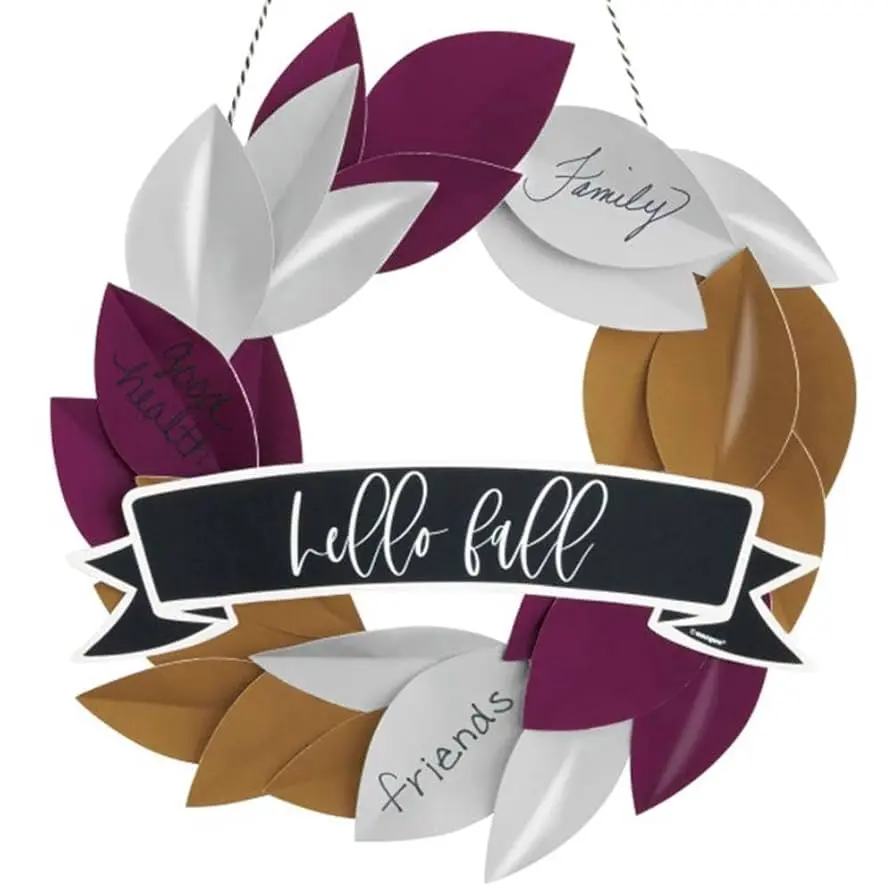 KIT CORONA DE PAPEL ACCION DE GRACIAS 