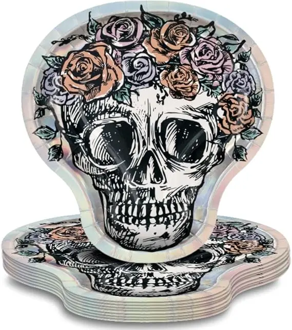 PLATO CALABERA CON FLORES 