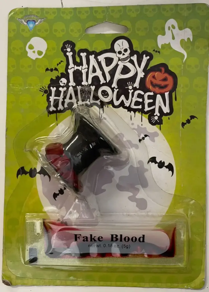 FAKE BLOOD HAPPY HALLOWEEN