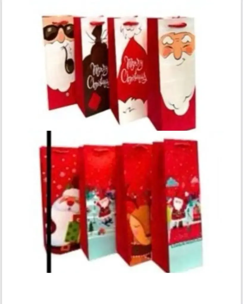 BOLSA DE REGALO NAVIDEÑO SANTAS
